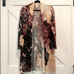 Floral long sweater